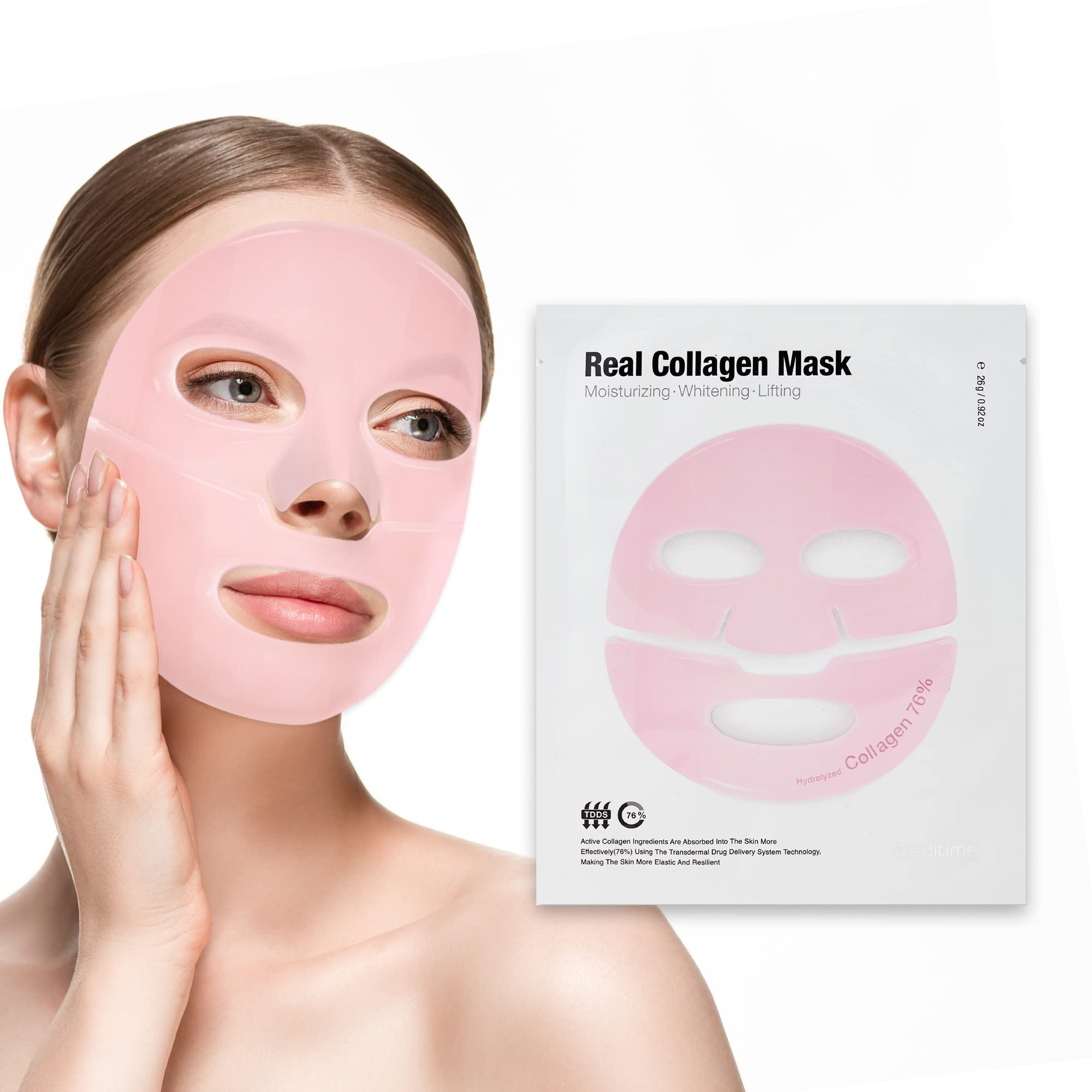 Amazon.com: Meditime Collagen Mask, Korean Collagen Firming Mask